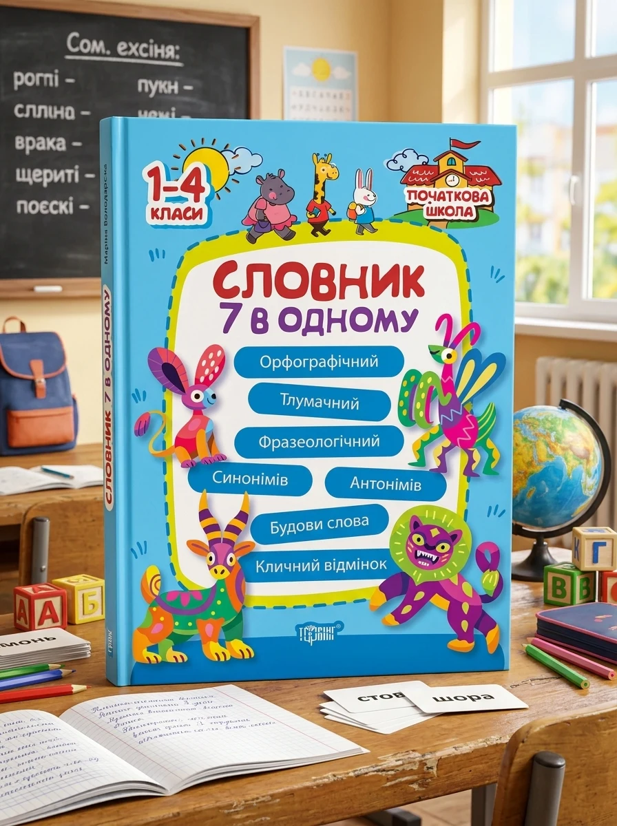 Початкова школа. 1-4 класи. Словник 7 в 1 — Вивчення мов