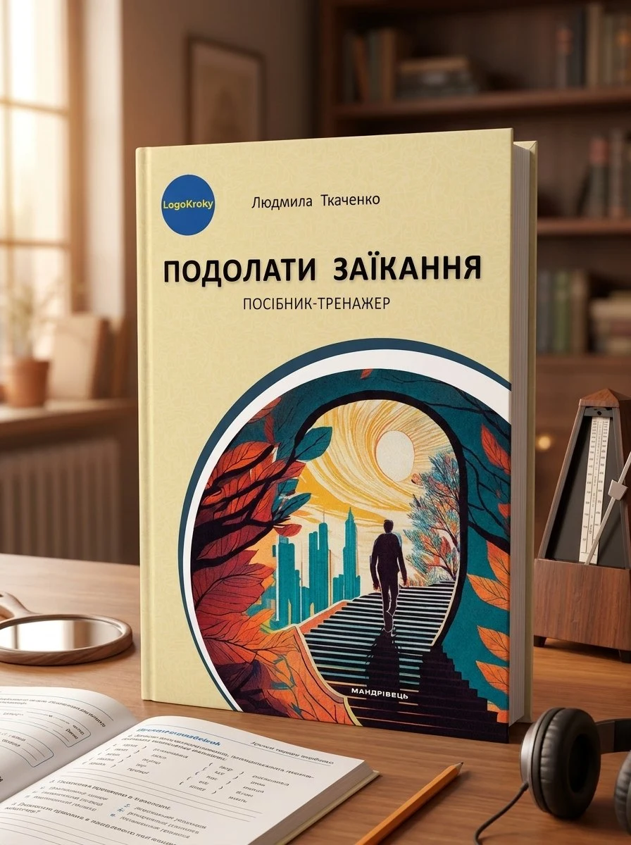 Подолати заїкання : посібник-тренажер для підлітків і дорослих із заїканням — Людмила Ткаченко, обкладинка