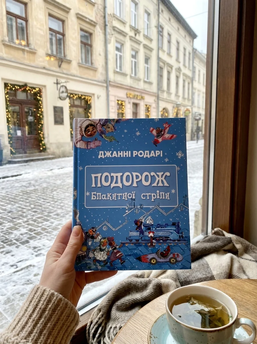 Подорож «Блакитної стріли» — Джанні Родарі, обкладинка