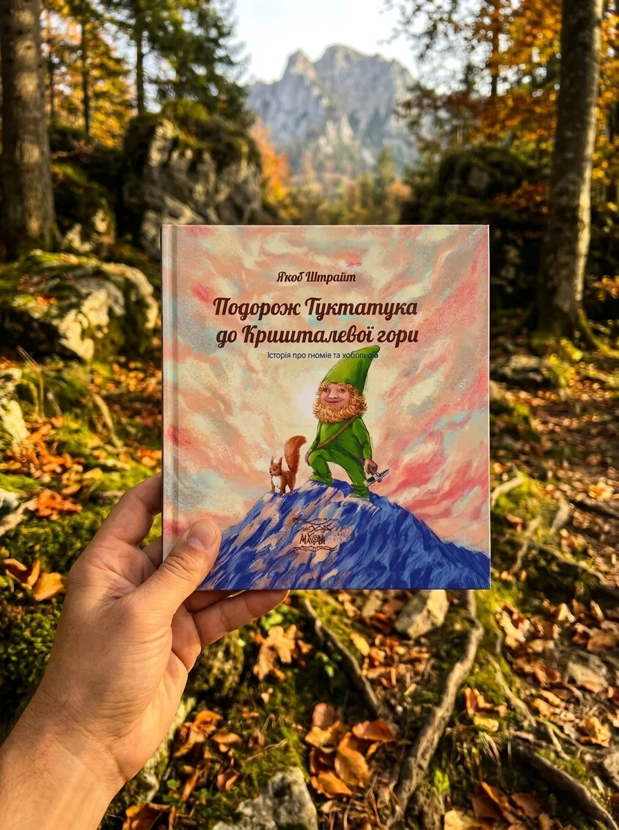 Подорож Туктатука до Кришталевої гори. Історія про гномів та кобольдів — Якоб Штрайт, обкладинка