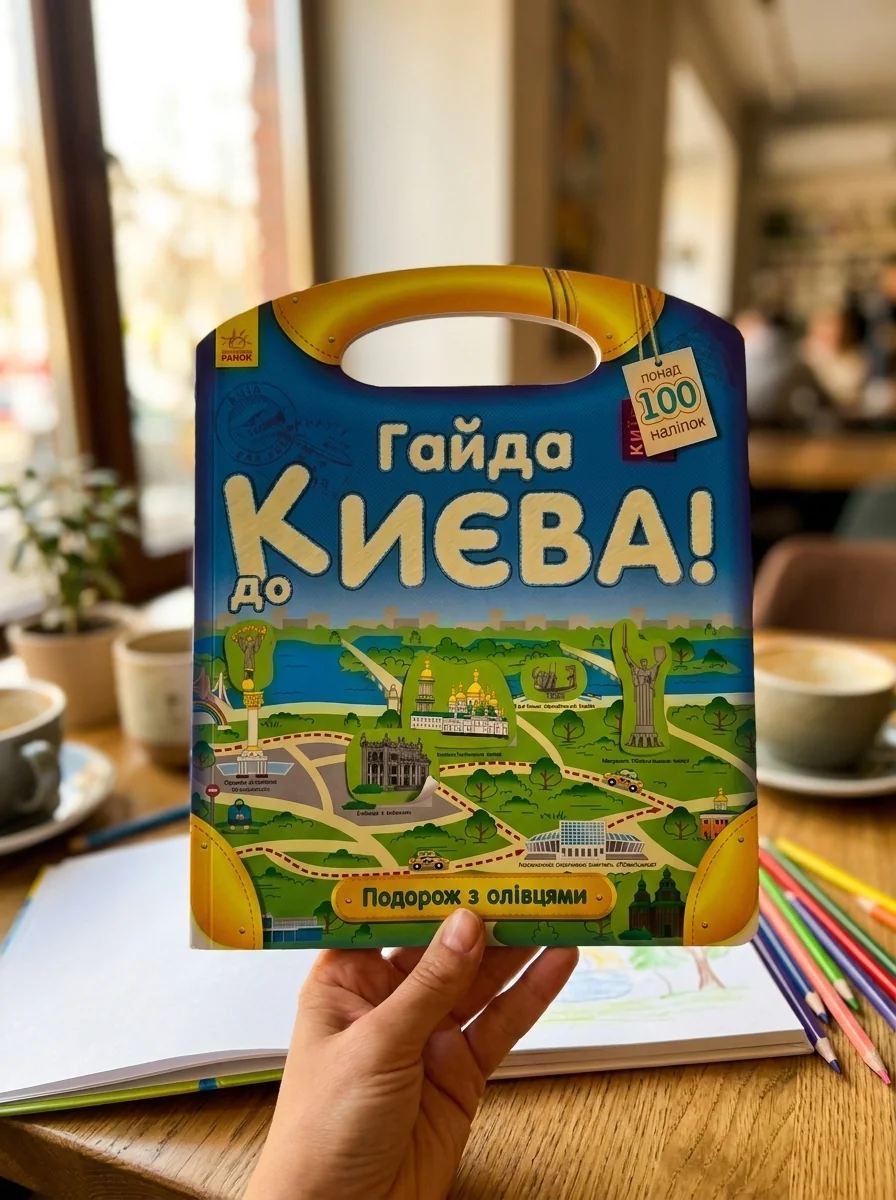 Подорож з олівцями. Гайда до Києва! — Розмальовки для дітей