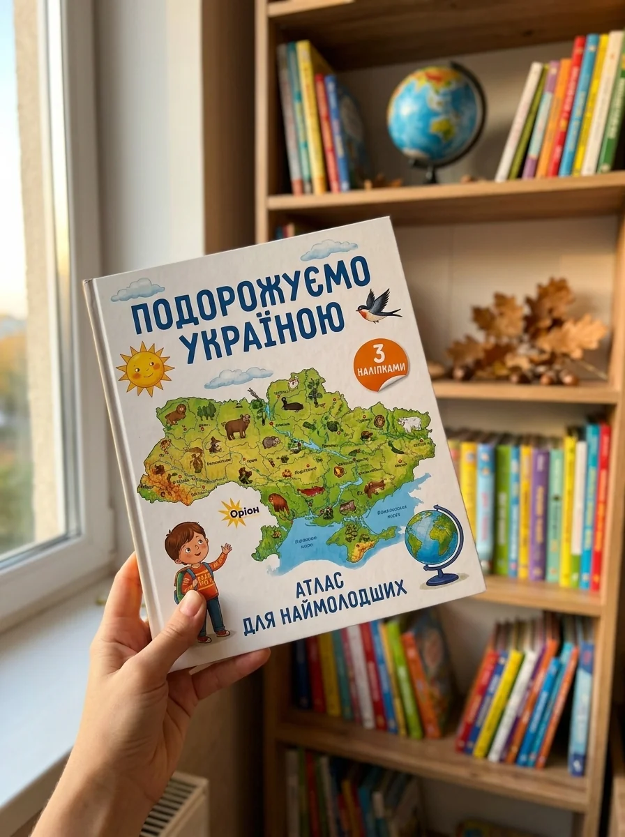 Подорожуємо Україною. Атлас для наймолодших (+ наліпки), фото 2