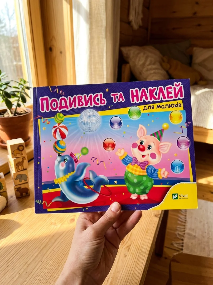 Подивись і наклей для малюків. Цирк | купити книгу онлайн