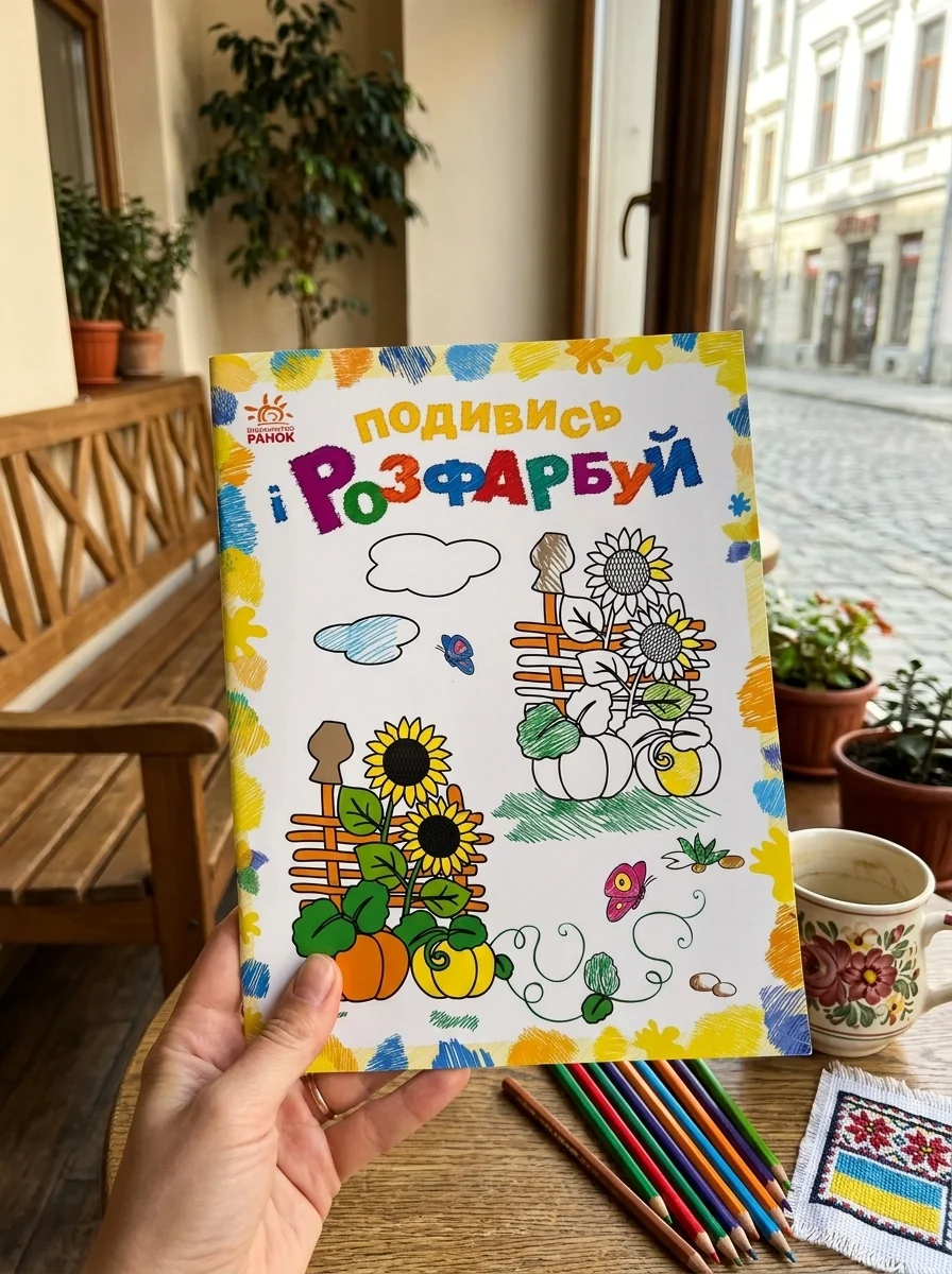 Подивись і розфарбуй. Барвиста Україна — Дитяча література