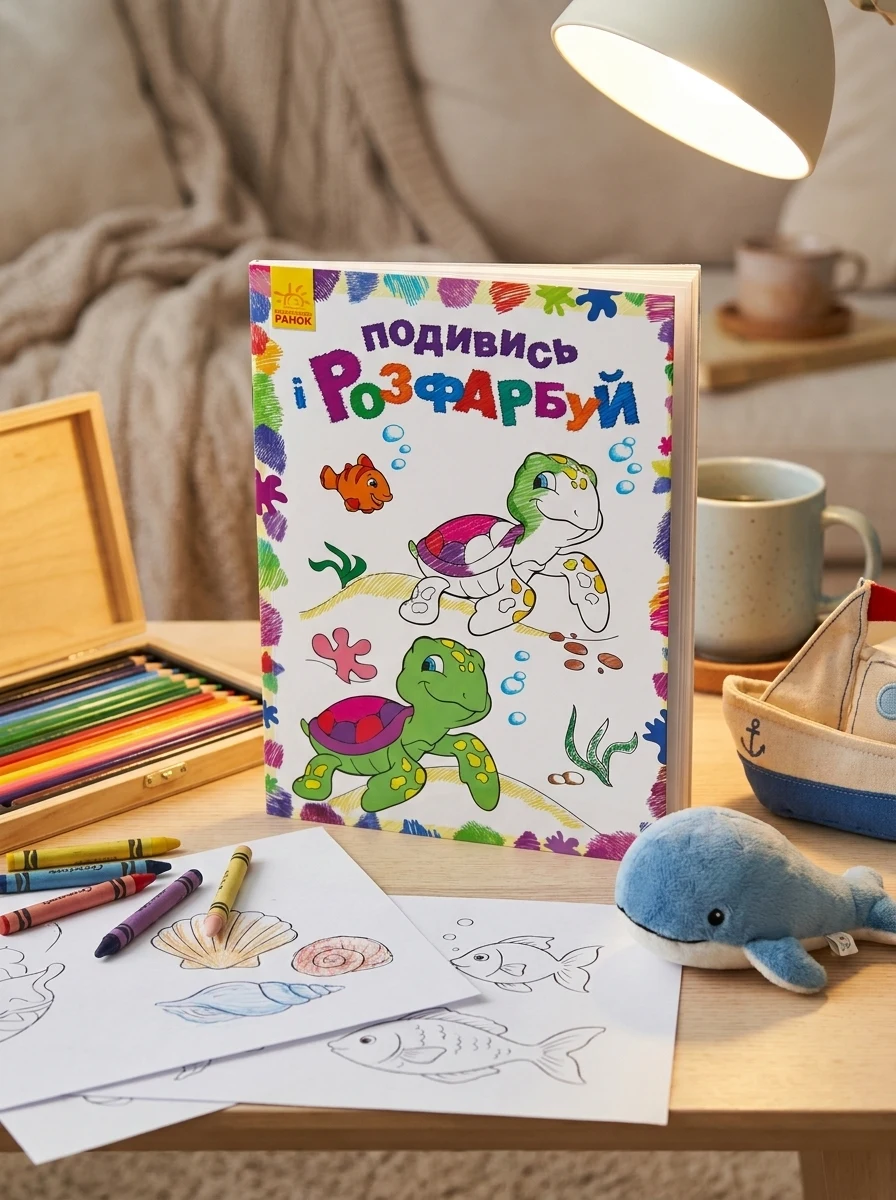 Подивись і розфарбуй. Море, — Дитяча література