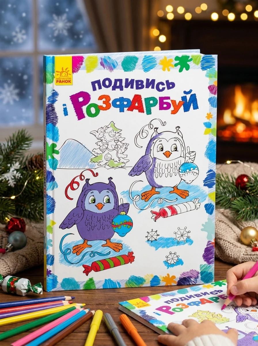 Подивись і розфарбуй. Новий рік, — Дитяча література