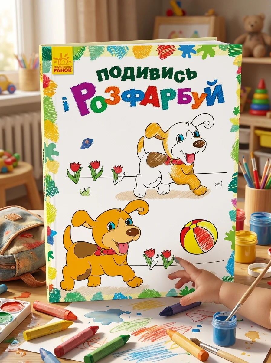 Подивись і розфарбуй. Тваринки, — Дитяча література