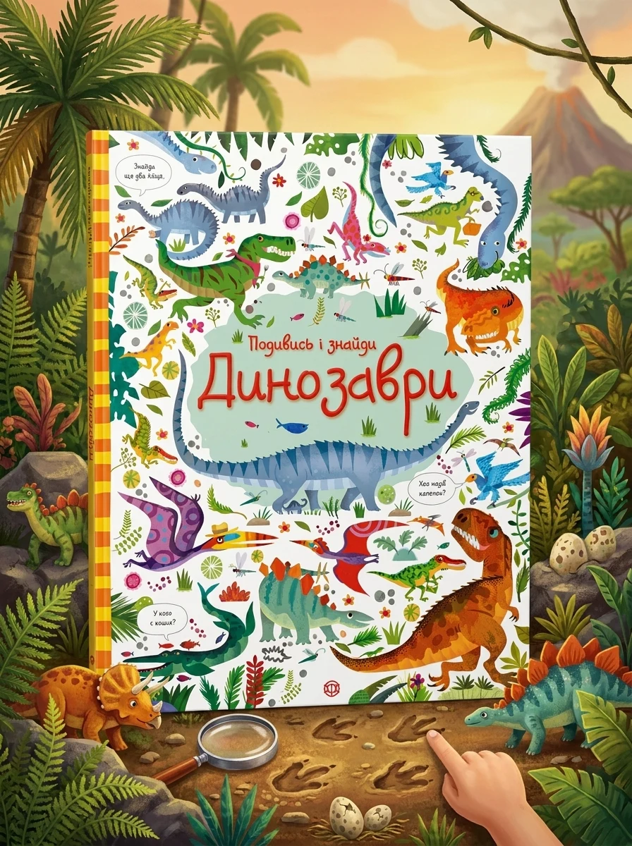 Подивись і знайди. Динозаври