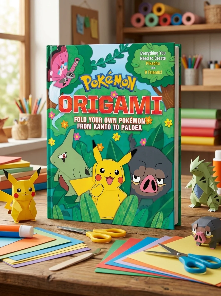 Pokemon Origami: Fold Your Own Pokemon Kanto to Paldea