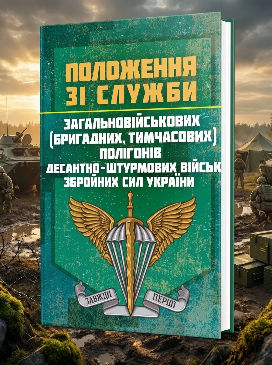 Положення зі служби загальновійськових (бригадних, військових частин, тимчасових) полігонів Десантно-штурмових військ ЗС України, обкладинка