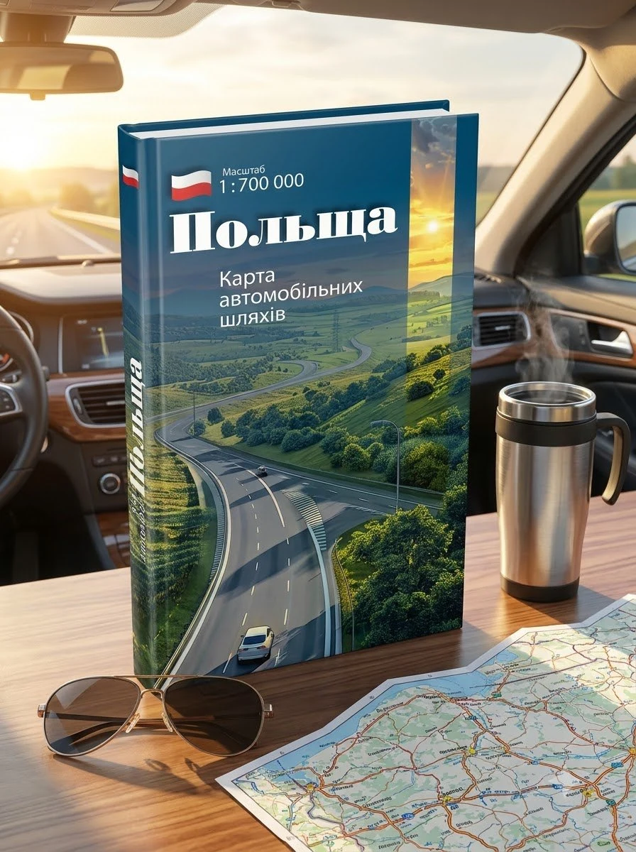 Польща. Карта автомобільних шляхів м-б 1:700 000, обкладинка