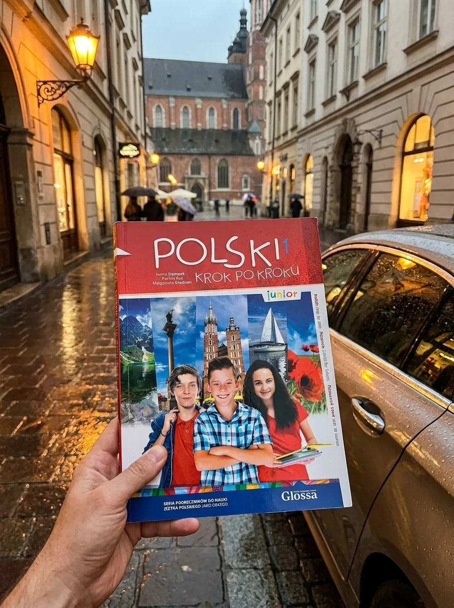Polski krok po kroku Junior 1 Podręcznik + kod dostępy Ukrainain — Івона Стемпек, обкладинка
