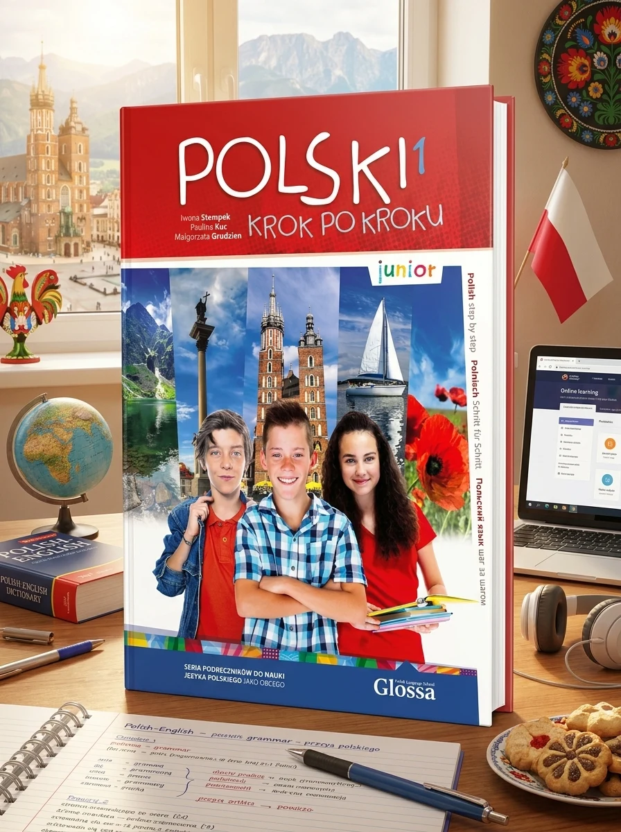 Polski krok po kroku Junior 1 Podręcznik + kod dostępy Ukrainain — Вивчення мов