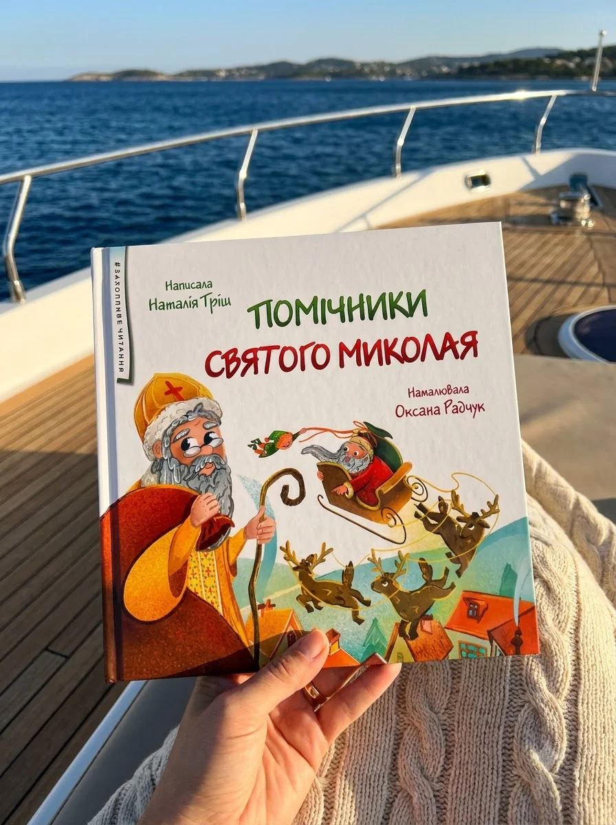 Помічники святого Миколая — Наталія Тріш, обкладинка