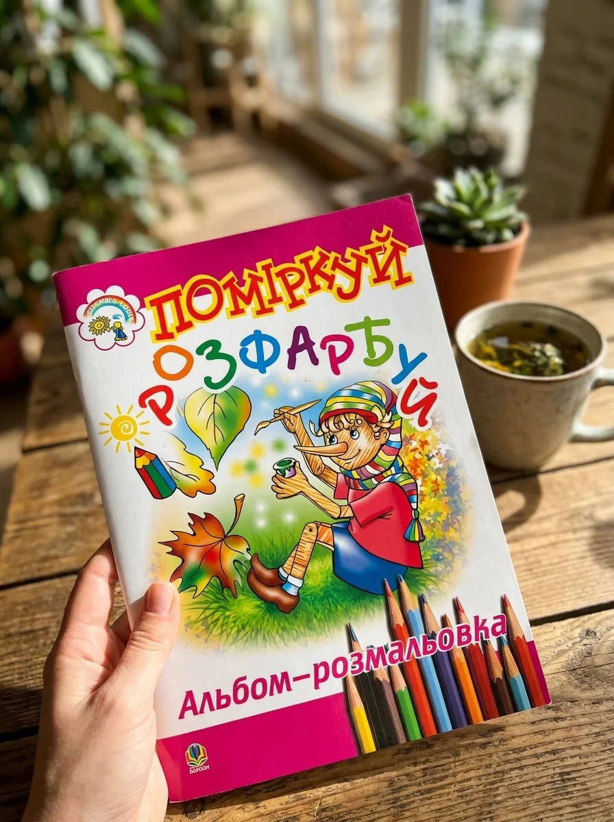 Поміркуй і розфарбуй. Альбом-розмальовка — Дитяча література