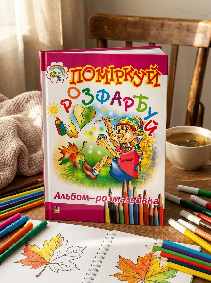 Поміркуй і розфарбуй. Альбом-розмальовка, — Дитяча література