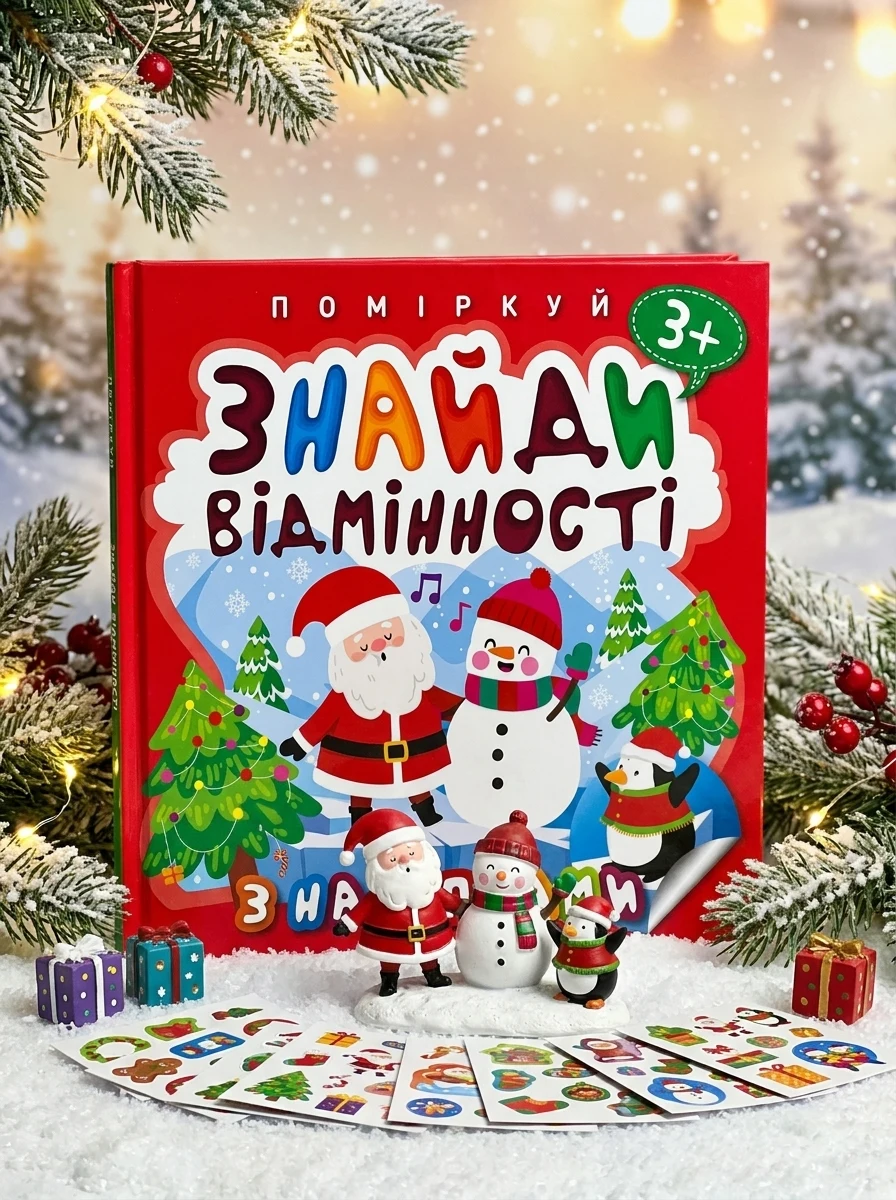 Поміркуй. Знайди відмінності. Пінгвін