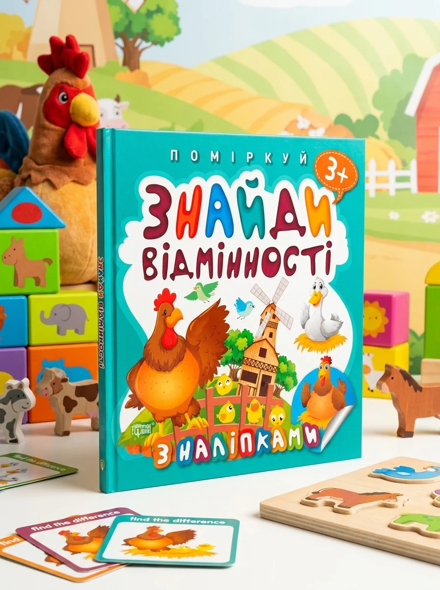 Поміркуй. Знайди відмінності. Півник-господар