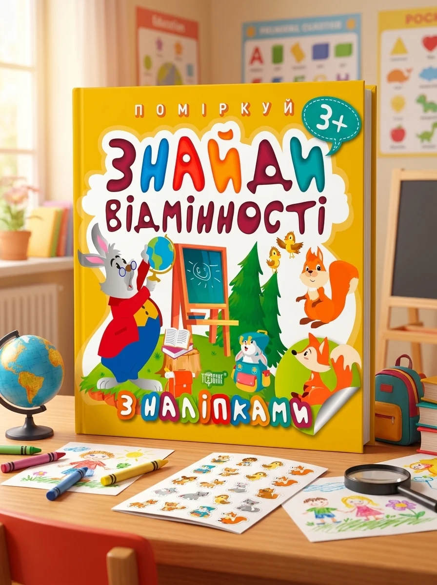 Поміркуй. Знайди відмінності. Зайчик-учитель, — Дитяча література