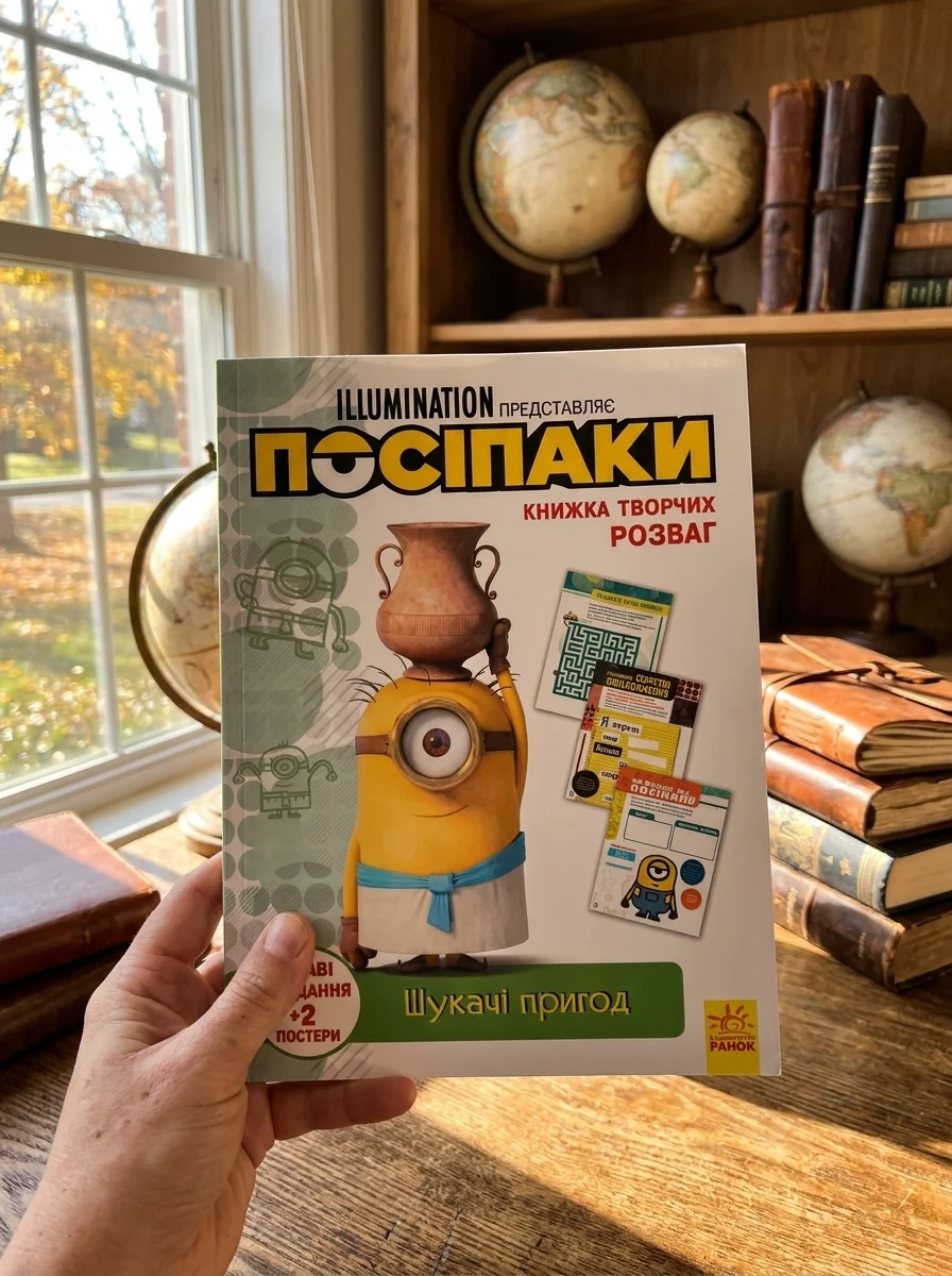 Книжка творчих розваг. Посіпаки. Шукачі пригод — Розвивальні книги