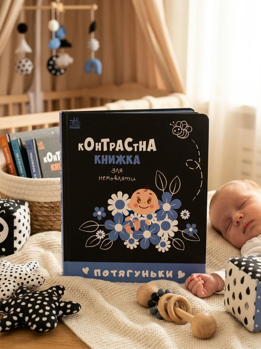 Потягуньки. Контрастна книжка для немовляти, — Дитяча література