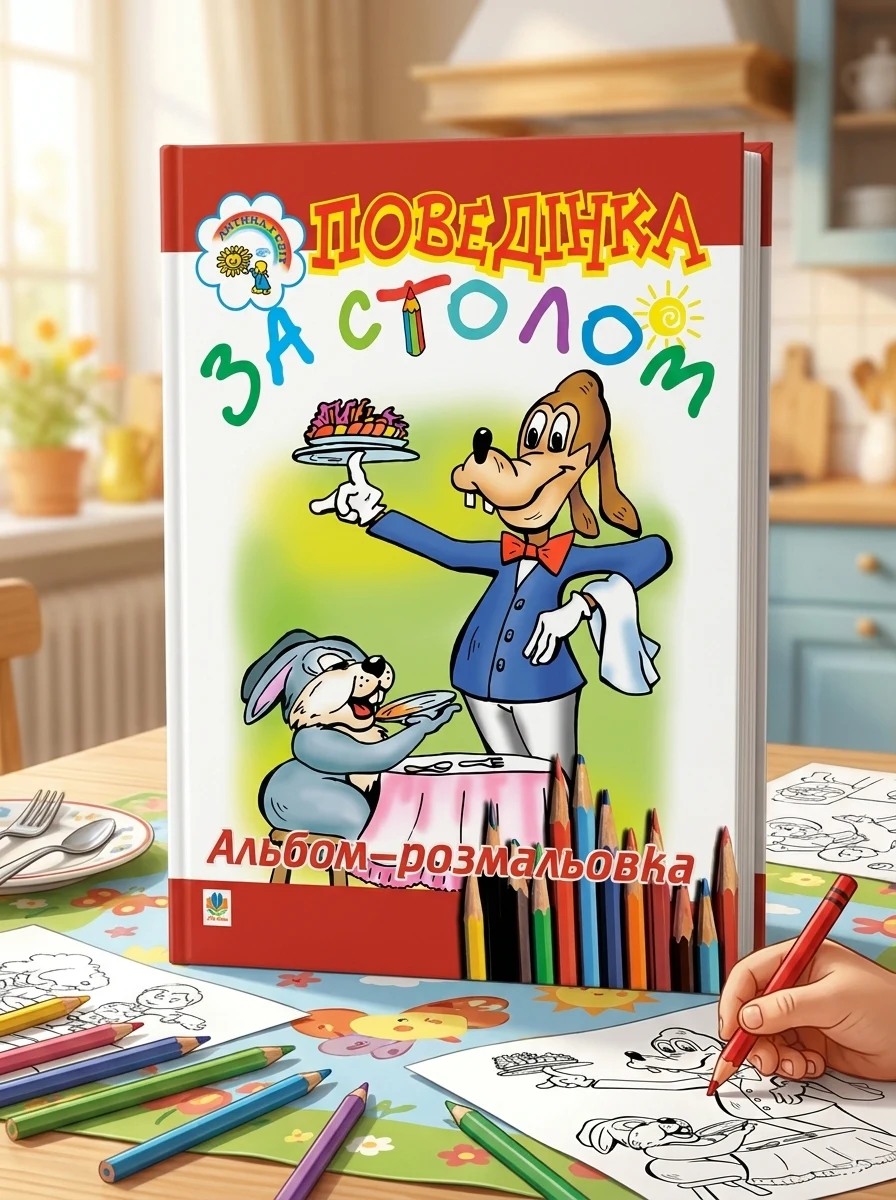 Поведінка за столом. Альбом-розмальовка — фото 2