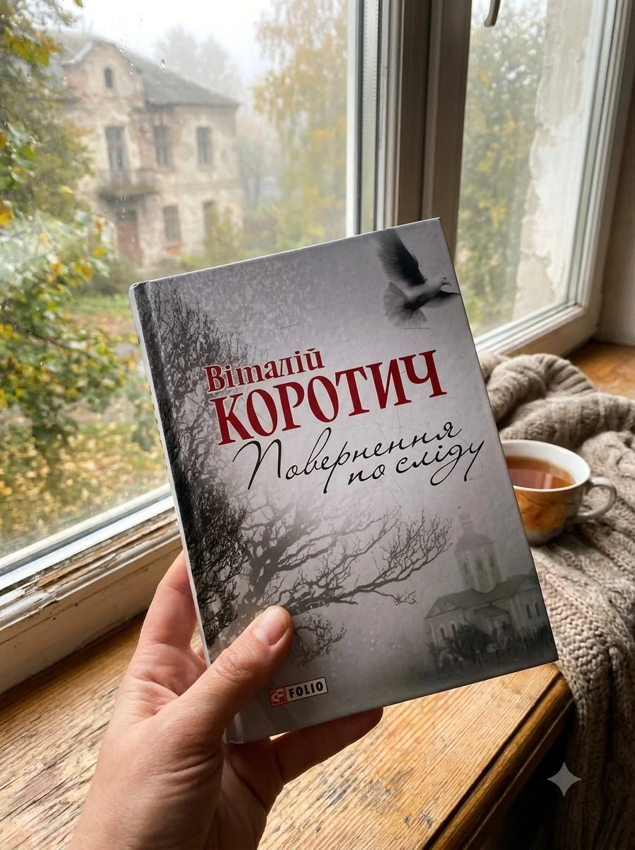 Поверненя по слiду — Віталій Коротич, обкладинка