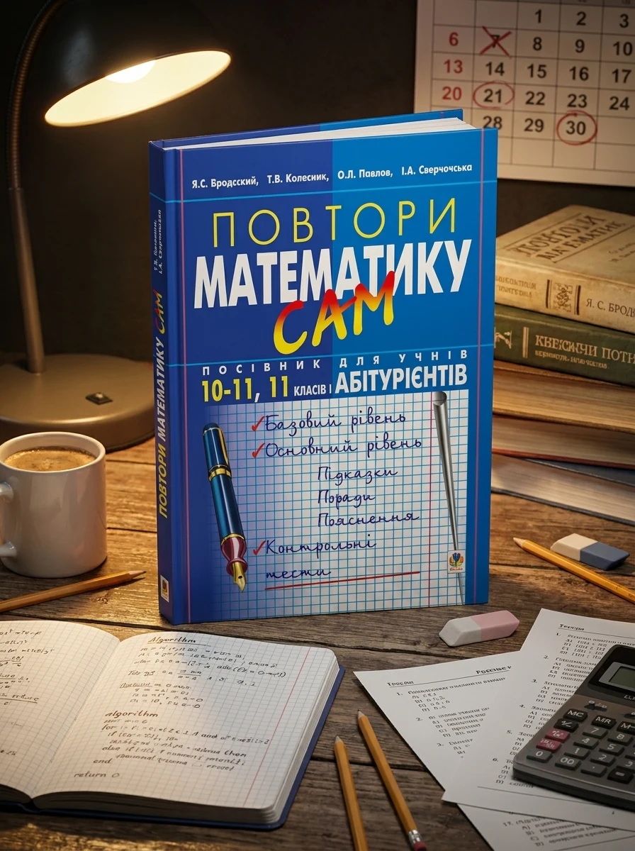 Повтори математику сам. Посібник для учнів. 10-11 клас. 11 класів і абітурієнтів