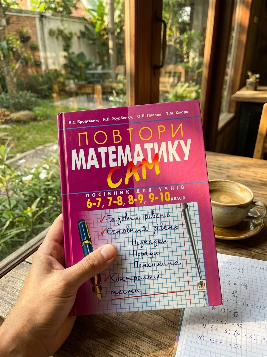 Повтори математику сам. Посібник для учнів. 6-7, 7-8, 8-9, 9-10 класів — фото 2