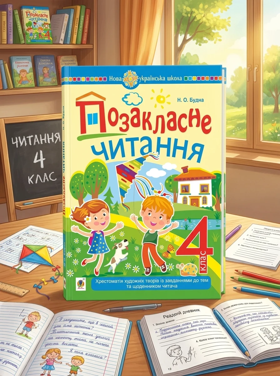 Позакласне читання. Хрестоматія художніх творів із завданнями до тем та щоденником читача. 4 клас — Дитяча література