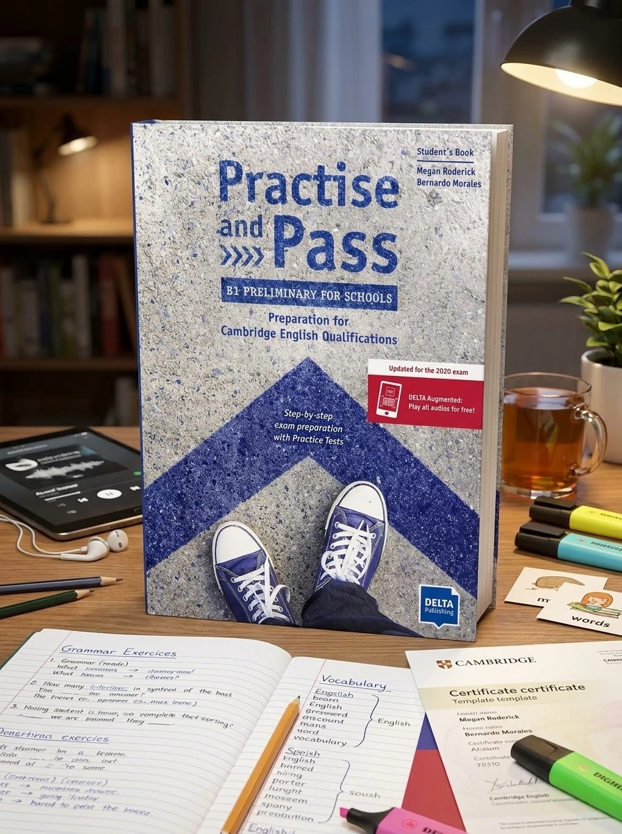 Practise and pass B1 preliminary for schools. Student's Book — Меган Родерік, обкладинка