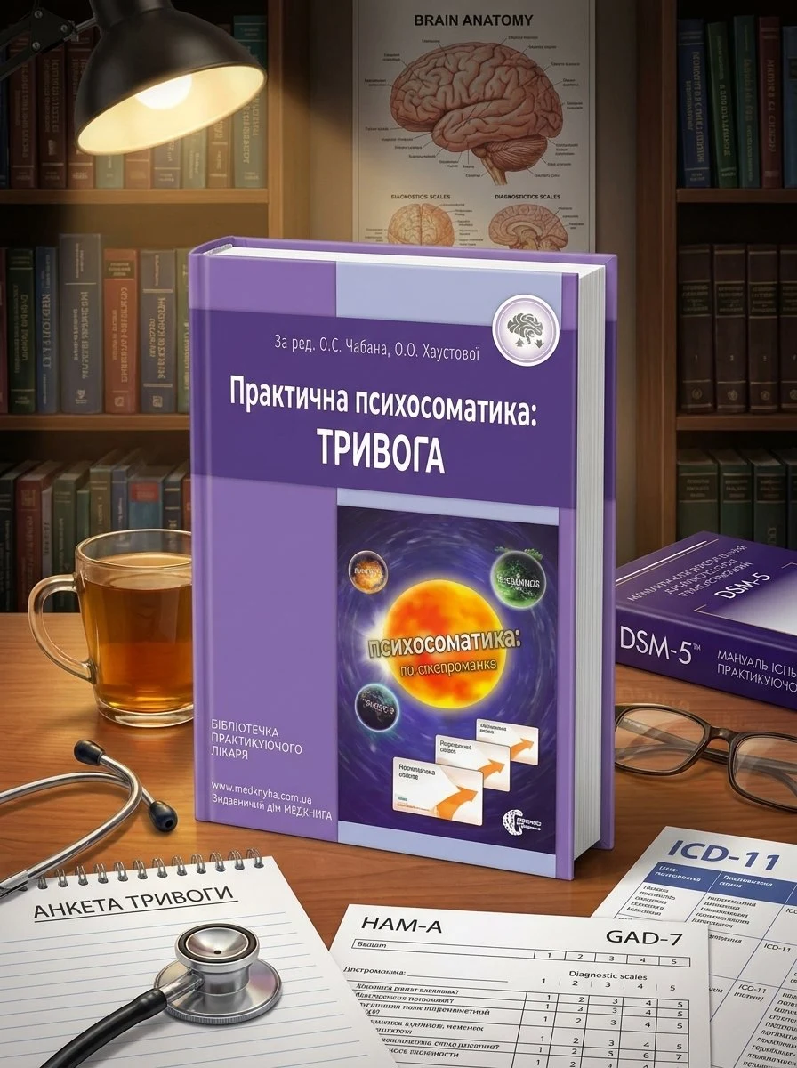 Практична психосоматика: тривога — Хаустова О.О., обкладинка