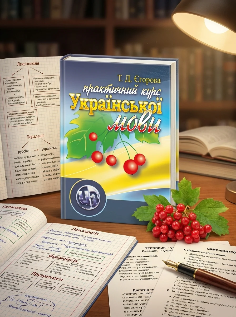 Практичний курс української мови. 2-ге видання — Єгорова Т.Д., обкладинка