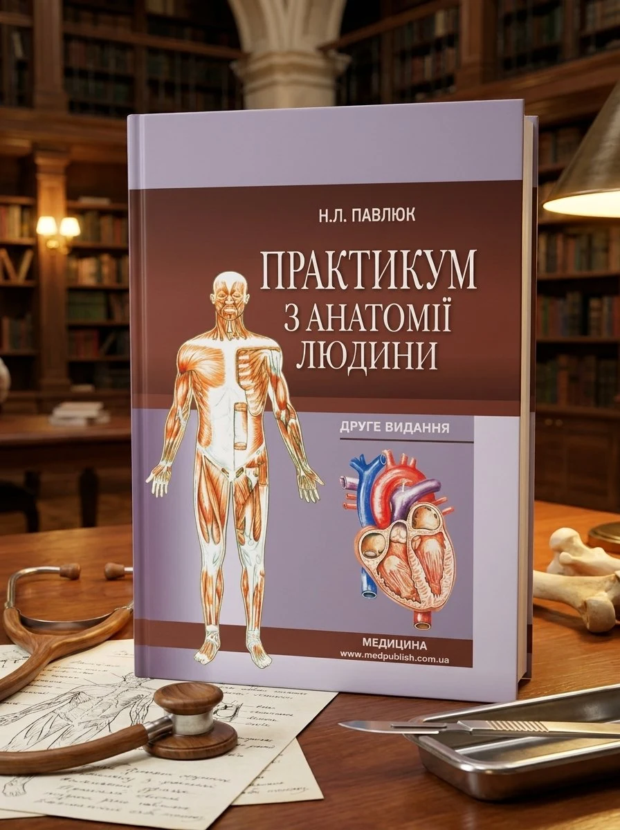 Практикум з анатомії людини: навчальний посібник — Н.Л Павлюк, обкладинка