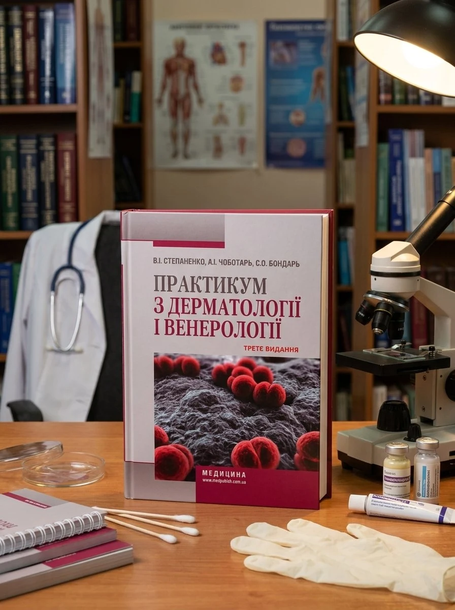Практикум з дерматології і венерології: навчальний посібник — В.І Степаненко, обкладинка