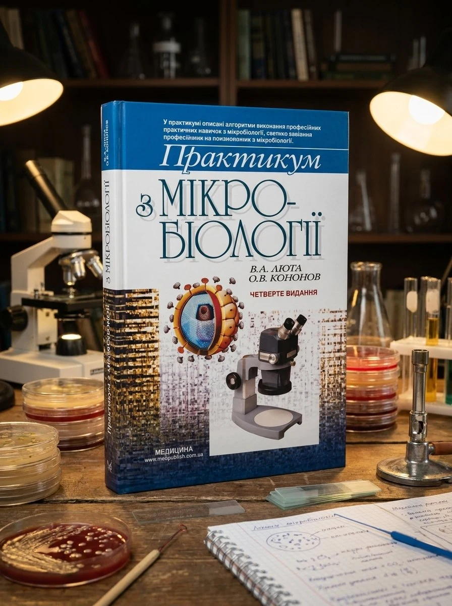 Практикум з мікробіології: навчальний посібник — В.А Люта, обкладинка