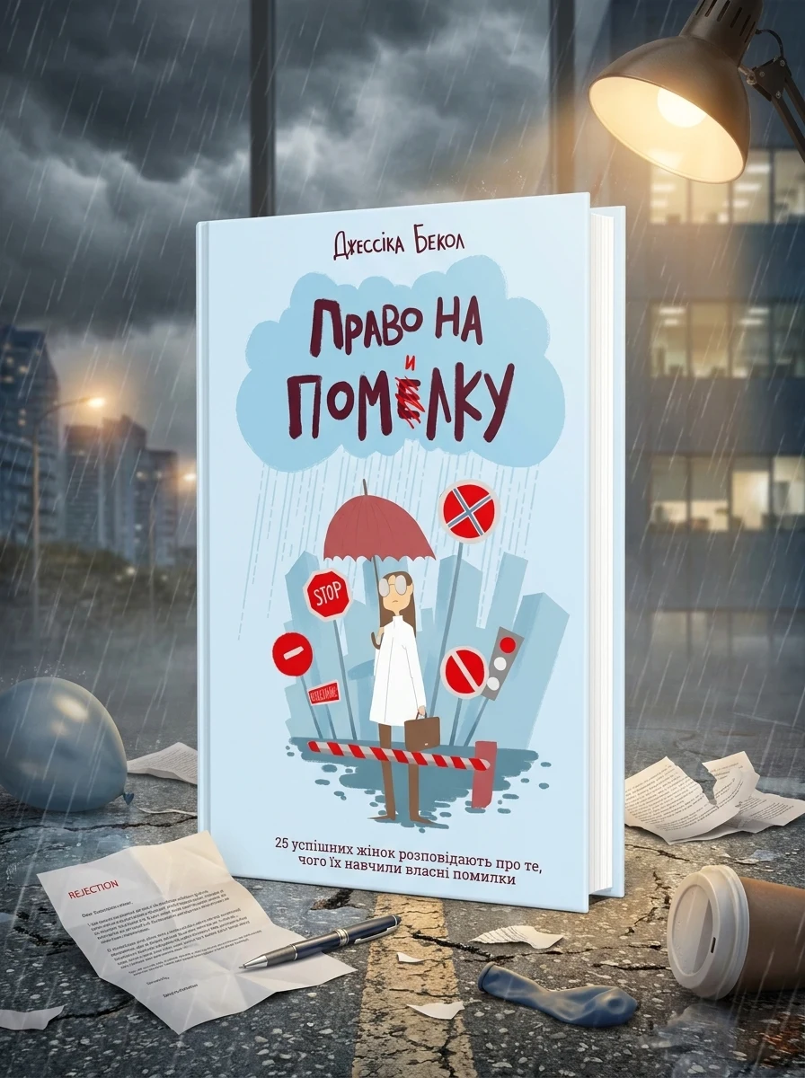 Право на помилку. 25 успішних жінок розповідають про те, чого їх навчили власні помилки — Джессіка Бекол, обкладинка
