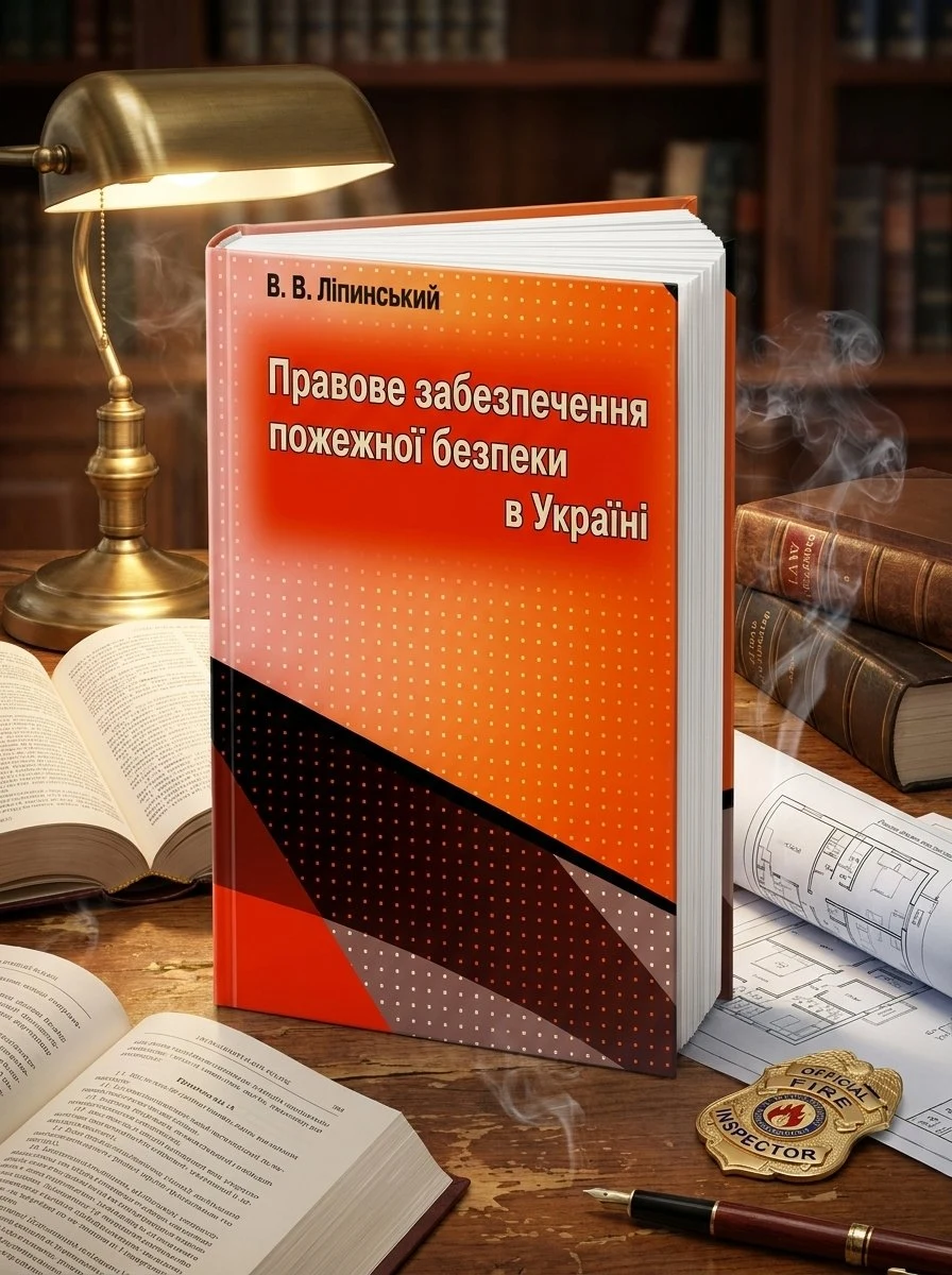 Правове забезпечення пожежної безпеки в Україні — Ліпинський В.В., обкладинка