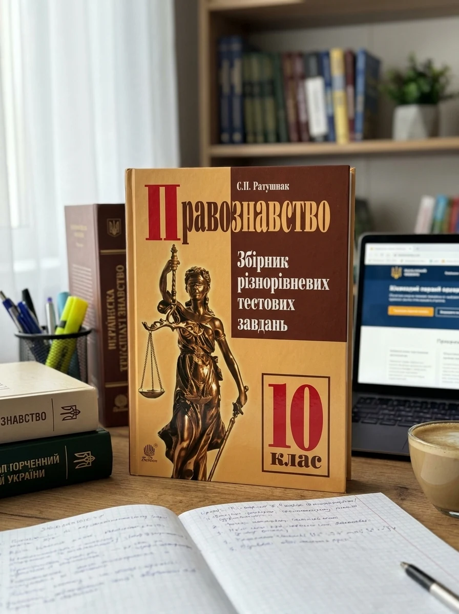 Правознавство. Збірник різнорівневих тестових завдань. 10 клас
