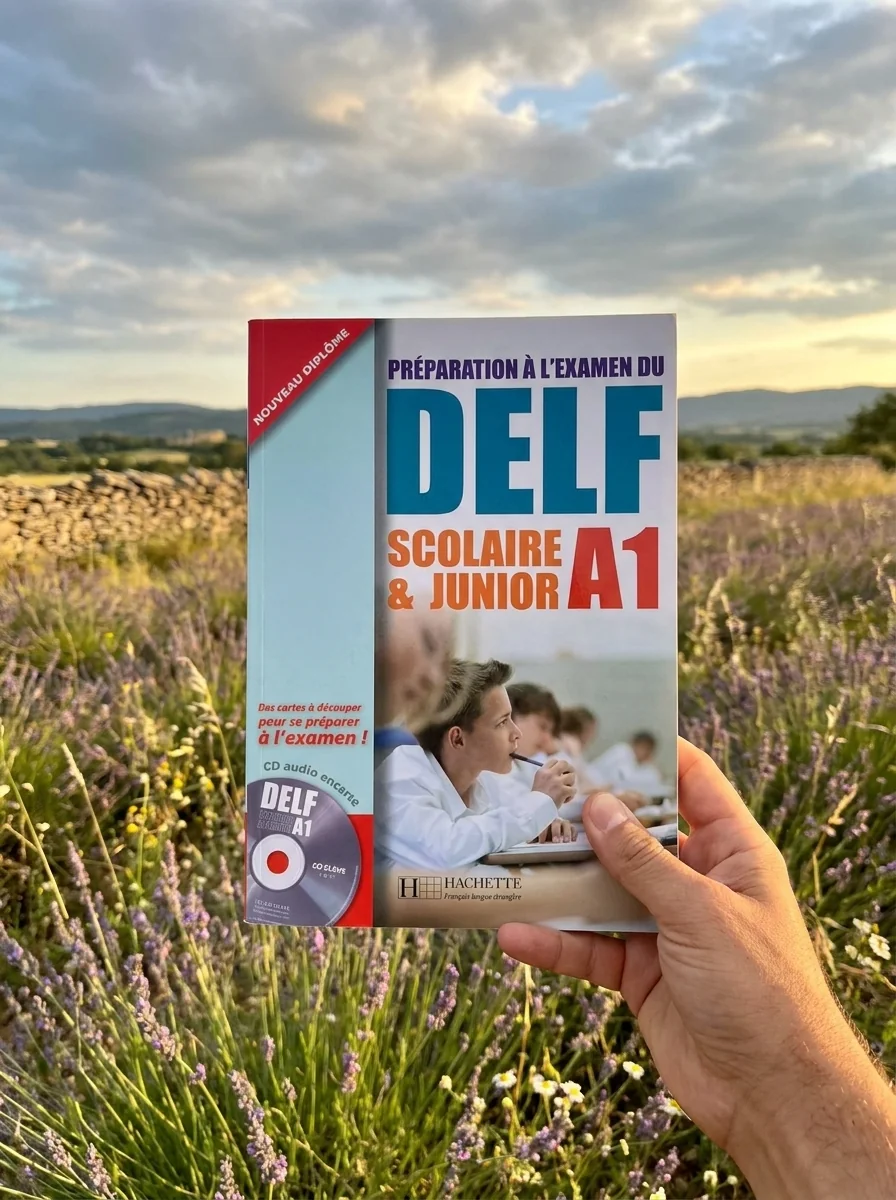 Preparation a l'examen du DELF A1 scolaire et junior/ Livre + CD audio — Марі-Крістін Джамет, обкладинка