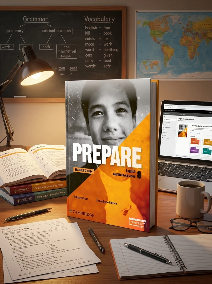 Prepare for Ukraine 8 Teacher's Book with Digital Resource Pack — Гіларі Пласс, обкладинка