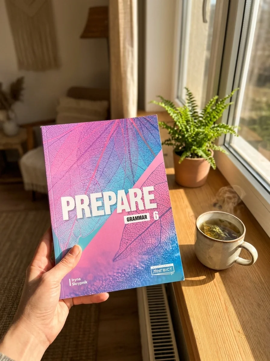 Prepare Grammar 6 for Ukraine. НУШ — Ірина Скрипник, обкладинка