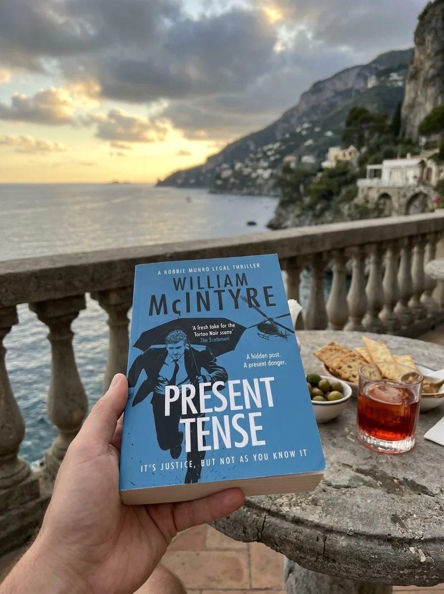Present Tense. The Robbie Munro Legal Thriller series. Book 7 — Вільям Макінтайр, обкладинка