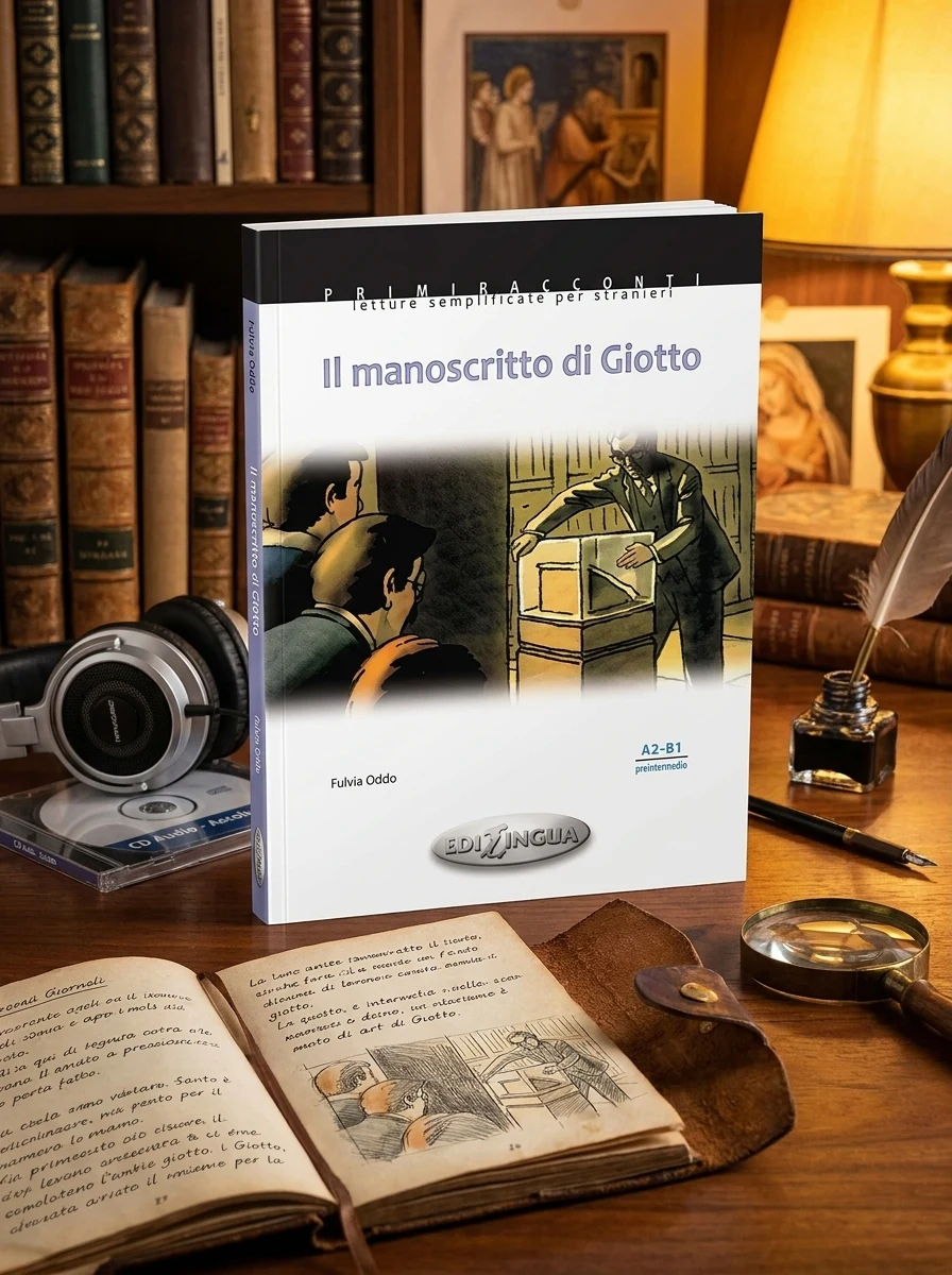 Primiracconti (A2-B1) Il manoscritto di Giotto + CD Audio — Вивчення мов