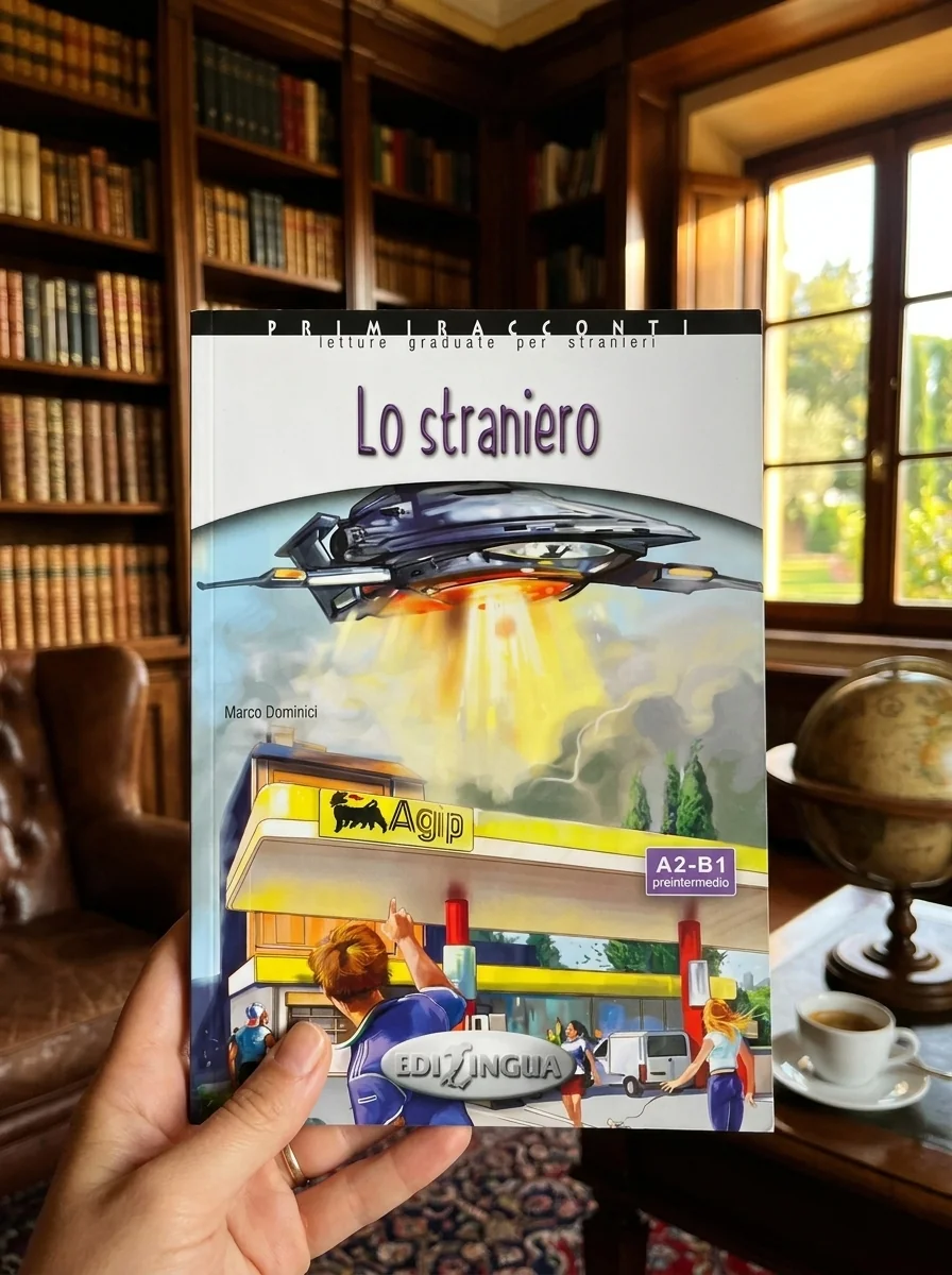 Primiracconti (A2-B1) Lo straniero + CD Audio — Марко Домінічі, обкладинка