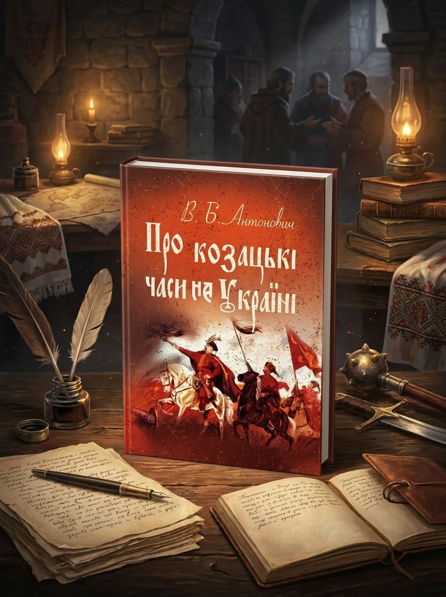 Про козацькі часи на Україні — Антонович В.Б., обкладинка
