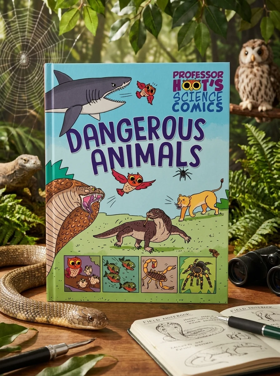 Professor Hoot's Science Comics: Dangerous Animals