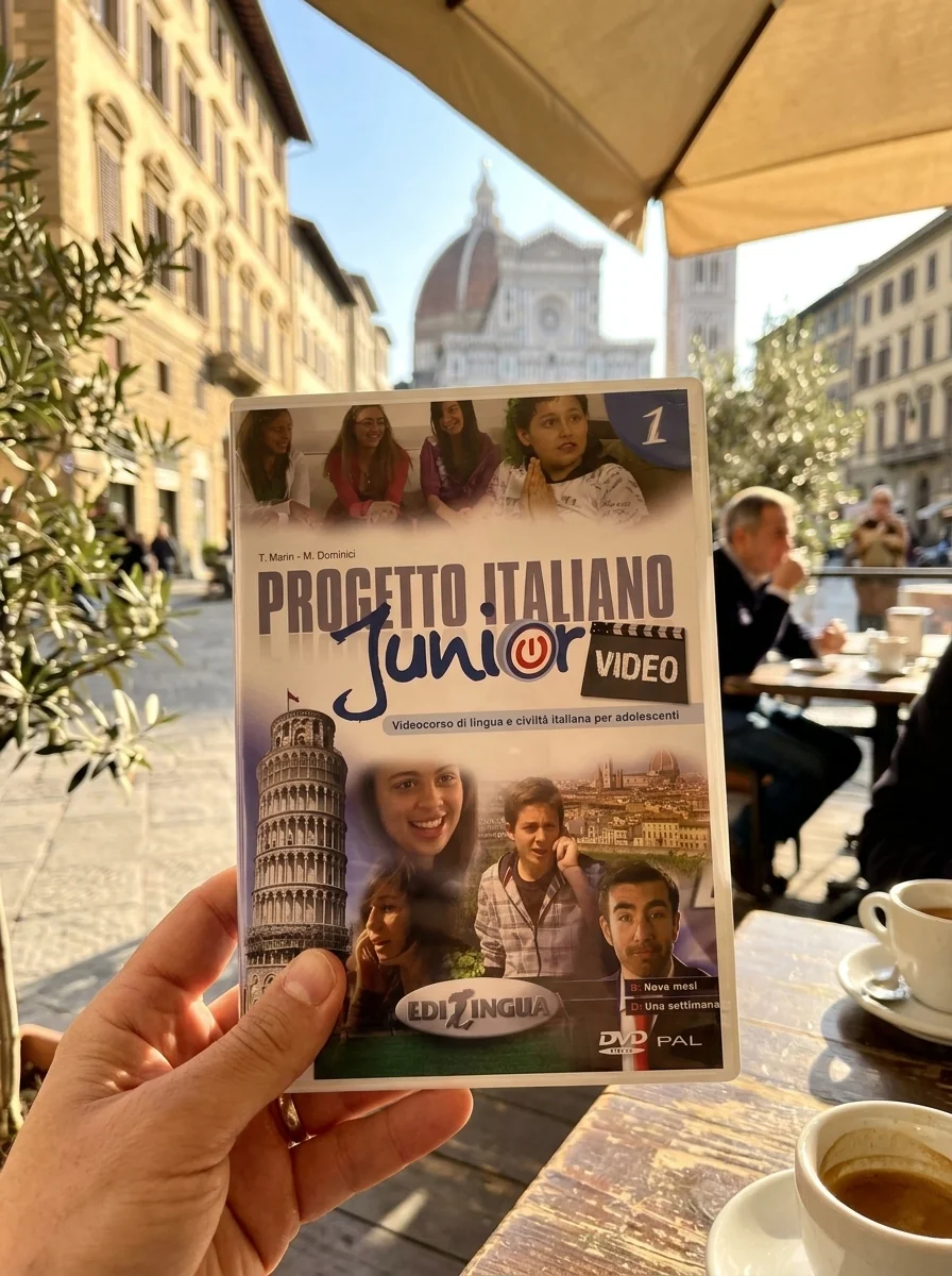 Progetto Italiano Junior 1 Video DVD — Теліс Марін, обкладинка