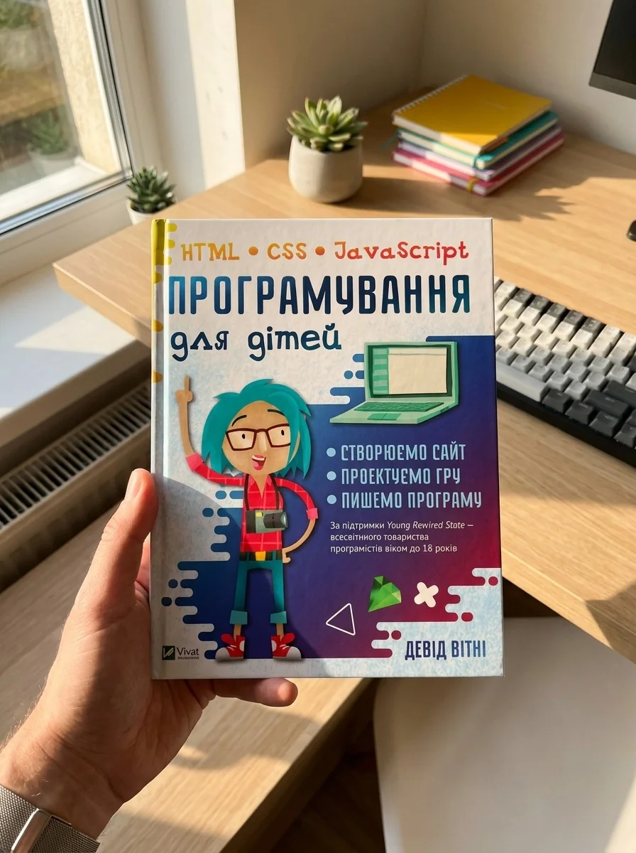 Програмування для дітей HTML,CSS та JavaScript — Девід Вітні, обкладинка