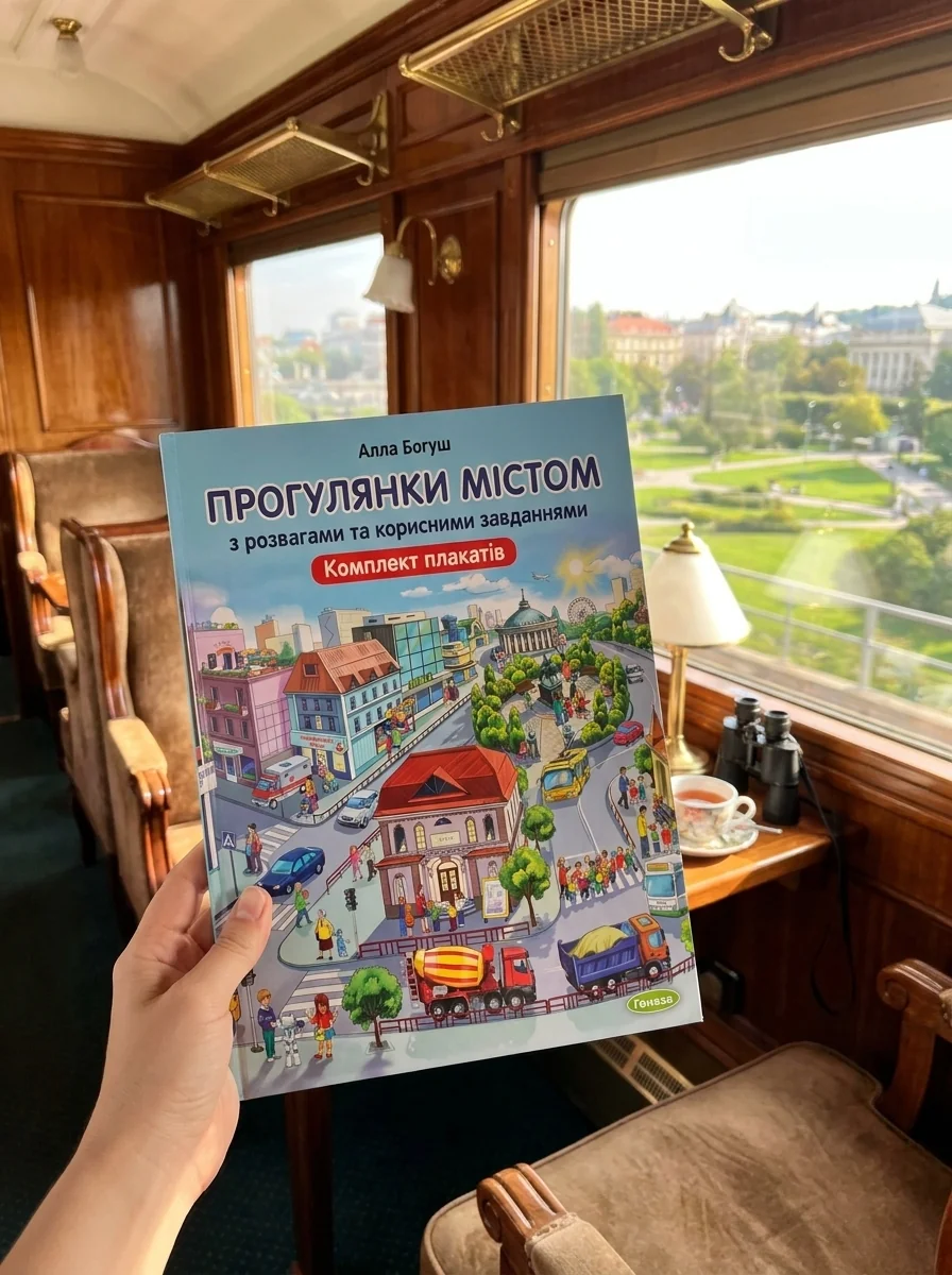 Прогулянки містом з розвагами та корисними завданнями. Комплект плакатів — фото 2